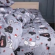 Комплект постельного белья MirSon Семейный 2x160x220 см 17-0671 With Love Cats Ranforce Elite (2200010178722) - изображение 6
