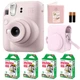 Подарунковий набір Камера для миттєвого друку Fujifilm INSTAX Mini 12 Blossom Pink / Рожевий чохол / Картриджі на 40 фото / Рожевий фотоальбом на 64 фото - изображение 1