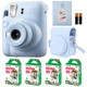 Подарунковий набір Камера для миттєвого друку Fujifilm INSTAX Mini 12 Pastel Blue / Блакитний чохол / Картриджі на 40 фото / Блакитний фотоальбом на 64 фото - изображение 1