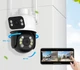 Уличная камера видеонаблюдения A8BQ c LED подсветкой и датчиком движения на 2 линзы - изображение 2