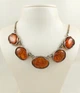 Серебряное колье с балтийским янтарем 1005NЕС-k - изображение 1