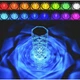 Настольная светодиодная лампа-ночник Роза на 16-цвет RGB "Crystal Rose" с пультом, прозрачная - изображение 2