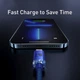 Кабель Baseus Crystal Shine Series Fast Charging Data Cable USB to Lightning 2.4A 2m Blue (CAJY000103) - изображение 3