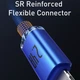 Кабель Baseus Crystal Shine Series Fast Charging Data Cable USB to Lightning 2.4A 2m Blue (CAJY000103) - изображение 4