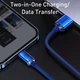 Кабель Baseus Crystal Shine Series Fast Charging Data Cable USB to Lightning 2.4A 2m Blue (CAJY000103) - изображение 5