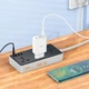 Подовжувач Hoco AC8A Storm (PD30W/1C/3A/3xSocket) (1.5m) Black - изображение 3