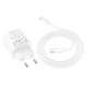 Мережевий зарядний пристрій Hoco N55 Fundador PD20W four-port (2USB-A/2C) + Type-C to Type-C White - зображення 3