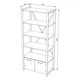 Открытый стеллаж-шкаф MebliRoMax Loft 900 2Д Дуб Тахо/Черный (000088447) - изображение 4