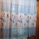 Фіранка кухонна готова коротка Софія блакитна троянда 280*170 см - зображення 2