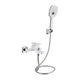 Змішувач для ванни Qtap Gemini (з душовим гарнітуром) QTGEM259CRW45683 Chrome/White - зображення 1