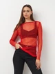 Футболка женская Zara 2556/126 XS Красная (02556012600014) - изображение 1