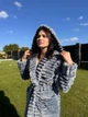 Халат женский махровый шарпей XL/XXL с капюшоном Голубой (Д-Al-sharpey-halat-002-02) - изображение 8