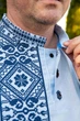 Чоловіча вишиванка V&V Калуш XXXL Блакитний (470129193-026) - изображение 5
