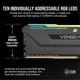 Модуль памяти DDR4 2x16GB/3600 Corsair Vengeance RGB Pro SL Black (CMH32GX4M2D3600C18) - изображение 8