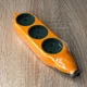 Колодка 3 гнізда б/з Апельсин 10A 250V макс 2500W помаранчевий "LEMANSO" LMK75002 - зображення 1