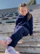 Теплий спортивний костюм для дівчинки худі та штани Носи своє 134 Синій (p-11901-131412) - изображение 5
