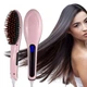 Электрическая расческа-выпрямитель утюжок для волос Fast Hair Straightener HQT-906 с LED дисплеем Pink - изображение 3