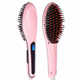 Электрическая расческа-выпрямитель утюжок для волос Fast Hair Straightener HQT-906 с LED дисплеем Pink - изображение 1