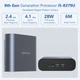 Мини ПК AEROFARA Aero 3 / Intel Core i5-8279U / RAM 8GB / SSD 256GB / 2 х HDMI / LAN / Wi-Fi 5 / Bluetooth 5.0 / Windows 11 / Серый Б/В - изображение 4