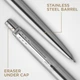 Набор Parker JOTTER Stainless Steel CT BP+PCL (шариковая ручка и карандаш) - изображение 4