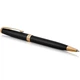 Подарочный набор Parker SONNET Matte Black Lacquer GT BP (шариковая ручка + блокнот Parker) - изображение 2