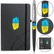 Подарунковий набір Parker JOTTER Originals UKRAINE Black CT BP Тризуб фігурний на тлі прапора (кулькова ручка + блокнот Parker) - зображення 1