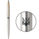 Ручка кулькова Parker JOTTER UKRAINE Stainless Steel GT BP Тризуб Сокіл - зображення 1