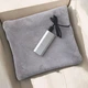 Килимок - грілка плюшевий сірий з підігрівом USB від Power Bank нагрів до 45С / теплий коврик - зображення 1