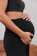 Трендовые теплые брюки для беременных в рубчик Foggia M (44) Lullababe Черный - изображение 2