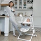 Стільчик-качеля 3 в 1 CARRELLO Triumph (Каррелло Триумф) CRL-10302 Grey / Cloud Grey Заколисуючий центр сенсорна панель - зображення 5