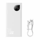 УМБ Baseus Adaman Metal Digital Display 30W 10000mAh White (PPAD040002) - изображение 1