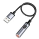 Портативная зажигалка Hoco UA30 USB mini cigarette lighter Black - изображение 5
