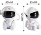 Проектор звездного неба Космонавт ночник лазерный с пультом Astro Star Mini - White - изображение 6