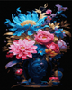 Картина по номерам Цветы в синей вазе 40х50 см Rainbow Art GX47485 - изображение 1