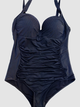 Купальник злитий Sisianna 77452 чорний 56 (5XL) повнота грудей 4D-5E; стегна 121-125 см - зображення 3