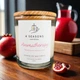 Соевая ароматическая свеча Pomegranate Cider, 200 мл, хлопковый фитиль, ручная работа, 39ч - изображение 1