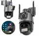 Вулична поворотна WIFI камера Dual Lens 8MP із сиреною (13222), - зображення 2