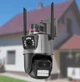 Вулична поворотна WIFI камера Dual Lens 8MP із сиреною (13222), - зображення 11