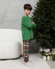 Детская новогодняя пижама для мальчика Love- Family look для семьи зеленая 110-116 - изображение 4