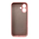 Защитный чехол-накладка Silicone Full Case AA Camera Protect for Apple iPhone 16 Pink (FullAAi16-41) - изображение 3