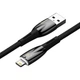 Кабель Baseus CADH000301 Glimmer USB to Lightning 2.4A 2м для зарядки и передачи данных Black - изображение 3