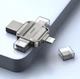 Флешка 4-стороння OTG USB 3.0 + Type-C + MicroUSB + Lightning Eaget i71 для Apple iPhone Android MacOS Windows 256Gb - зображення 3