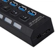 USB-хаб 7 портів Digital високошвидкісний USB-концентратор 3.0 Чорний (1000-796-00) - зображення 8