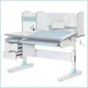 Дитячий стіл Mealux Hamilton Multicolor BL з полицею (BD-680 W/G MC+BL з полицею) - зображення 1