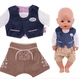 Одяг для ляльки Baby Born / Бебі Бона 40 - 43 см набір синьо-кавовий 8850 - зображення 2