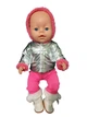 Одежда для куклы Baby Born / Беби Бона 40 - 43 см набор с обувью зимний серебристый 8857 / 8698 - изображение 3