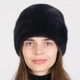 Шапка норковая Меховой Стиль Пион 54-60 Антрацитово-графитовый (065/E) - изображение 2