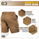 Шорти M-Tac Aggressor Lite Coyote Brown XL 20018017-XL - изображение 5