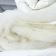 Одеяло IDEIA WOOL PREMIUM зимнее евро 200х220 овечья шерсть 100%, хлопок 100% молочное - изображение 4