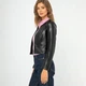 Жіноча куртка з екошкіри чорний 99_9P_102_1_XL, XL - изображение 3